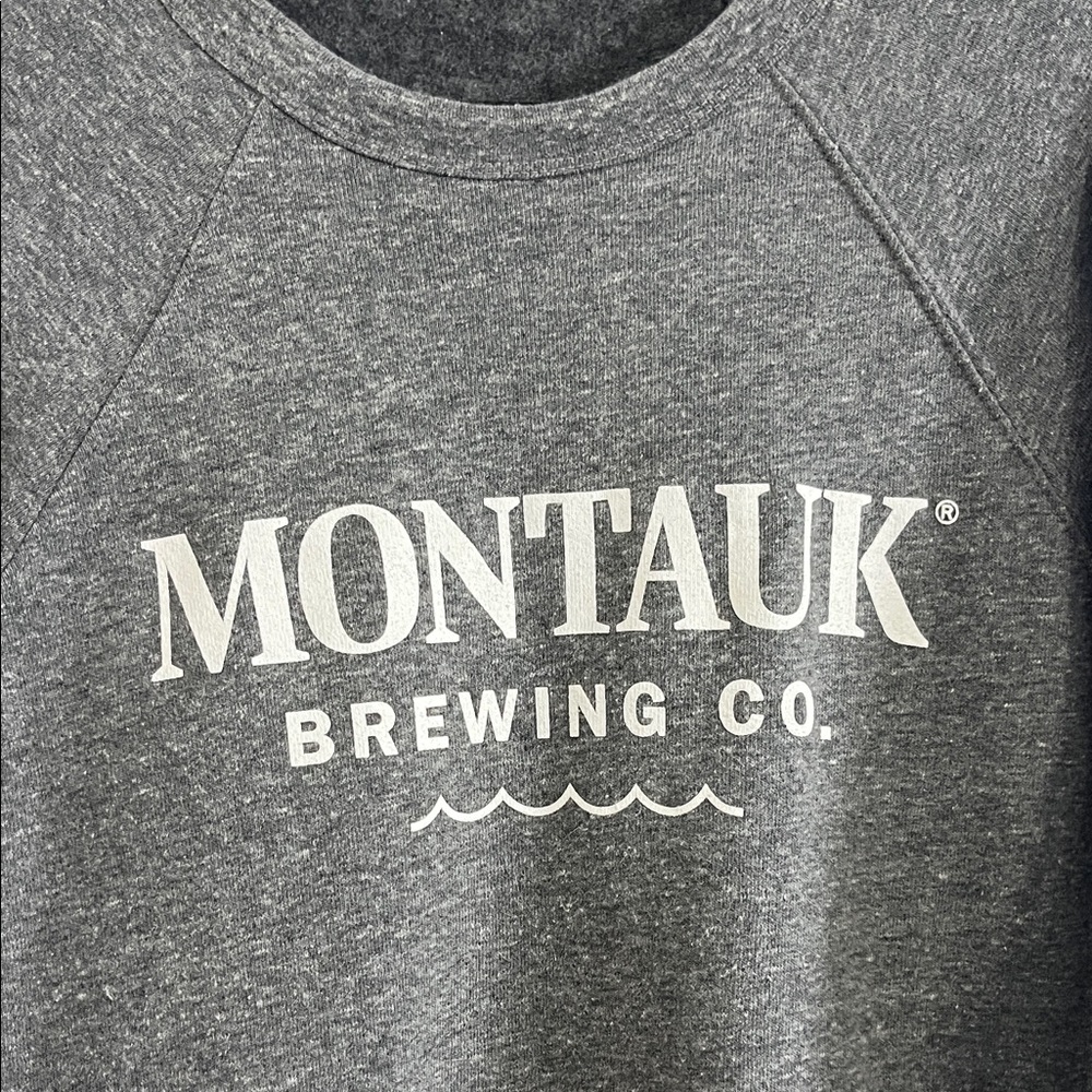 Montauk Brewing Gray Crewneck Sweater